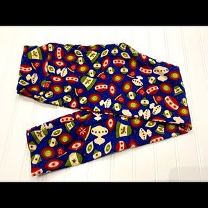 New, Never Worn OS LuLaRoe Leggings Fits 2-12 Ornament Pattern